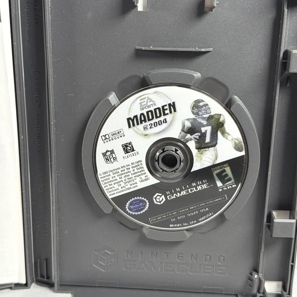 Madden NFL 2004 Nintendo GameCube Case & Disc Resurfaced Used Football
